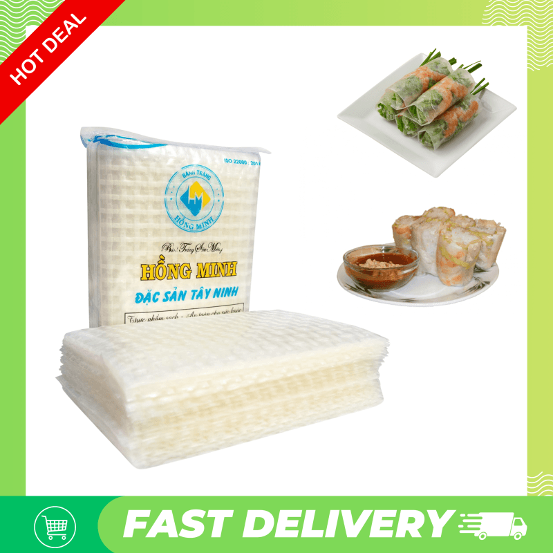 Bánh Tráng Hồng Minh – 2k/bịch | 10 bịch chỉ 18k, nguồn hàng “chân ái” cho quán Việt tại Hàn