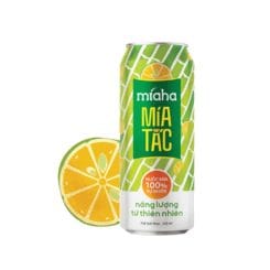 _Nước Mía Tắc Tự Nhiên Lon 240ml Miaha